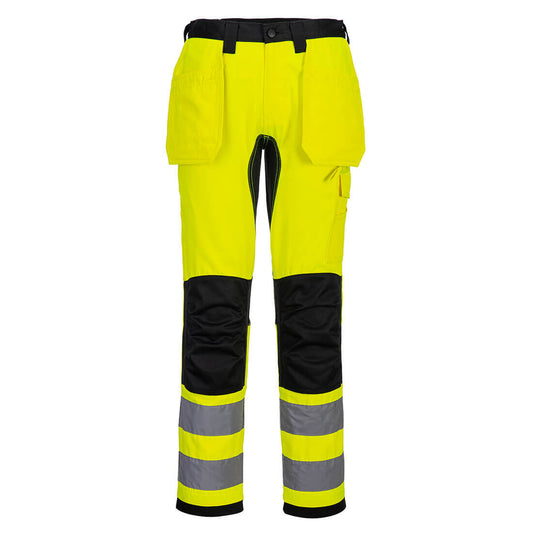 Portwest CD889 Hose – Gelb/Schwarz – strapazierfähige Arbeitshose