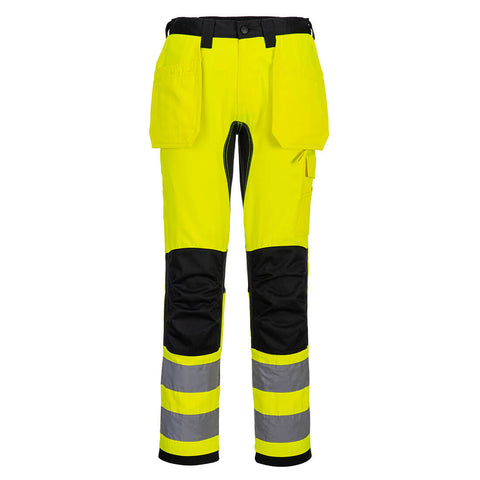 Portwest CD889 Hose – Gelb/Schwarz – strapazierfähige Arbeitshose