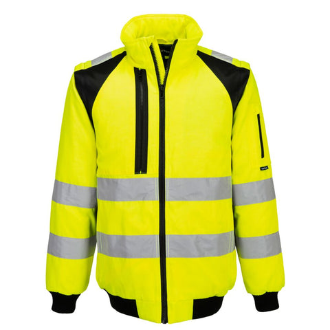 Portwest CD898 Arbeitsjacke – Gelb/Schwarz – robust & funktional