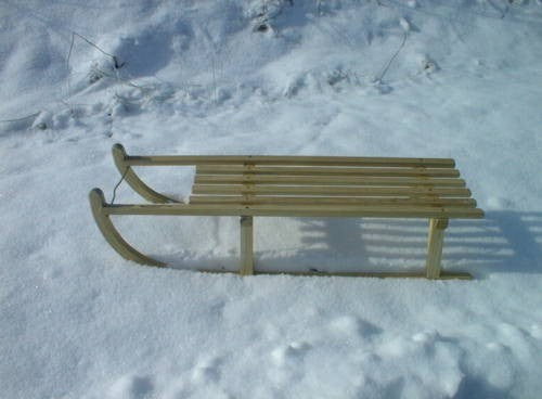 Davoser 110 cm mit Bänder / Buche FSC 100%