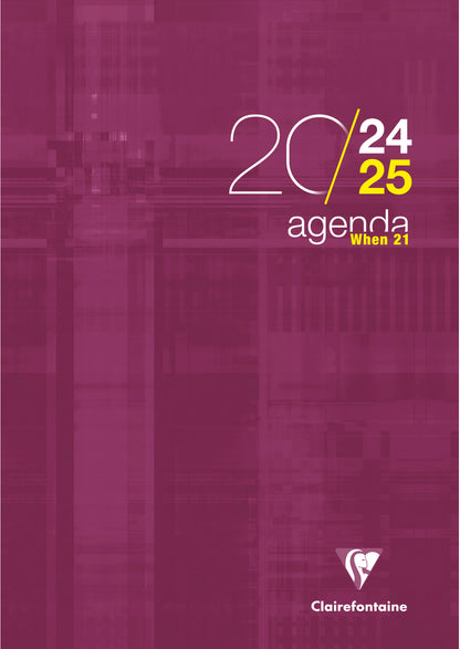 CLAIREFONTAINE Lehreragenda SAS When 21 24/25 3199C 1W/2S ass. ML 21x29.7cm