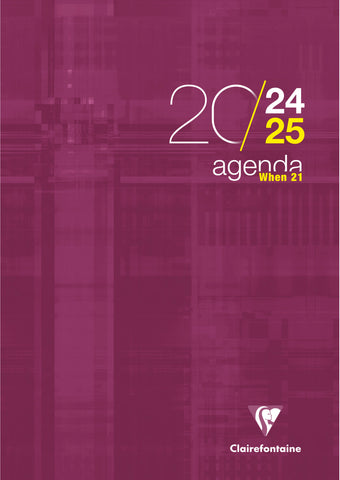 CLAIREFONTAINE Lehreragenda SAS When 21 24/25 3199C 1W/2S ass. ML 21x29.7cm