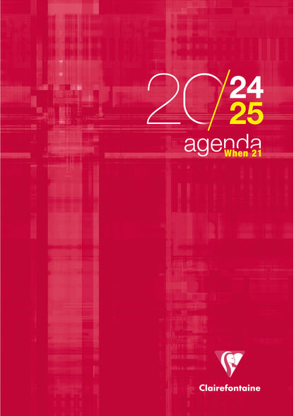 CLAIREFONTAINE Lehreragenda SAS When 21 24/25 3199C 1W/2S ass. ML 21x29.7cm