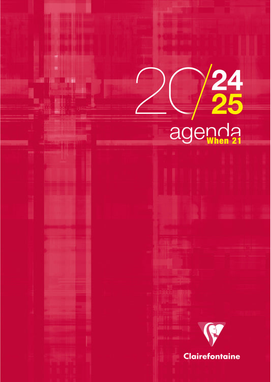 CLAIREFONTAINE Lehreragenda SAS When 21 24/25 3199C 1W/2S ass. ML 21x29.7cm