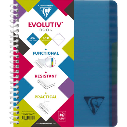 CLAIREFONTAINE LINICOLOR Heft A5+ 329756 L8+MC 90 Blatt