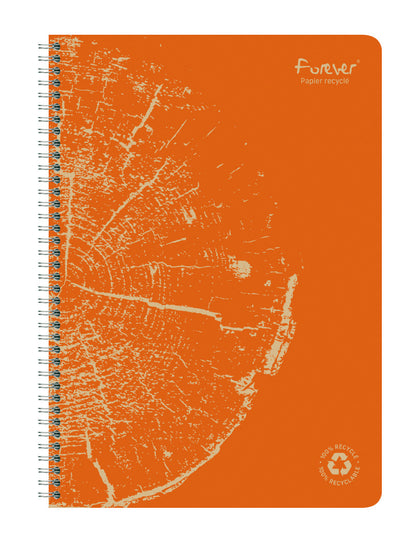 CLAIREFONTAINE Spiralheft FOREVER A4 68406C liniert, assortiert 60 Blatt