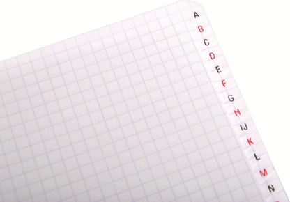 CLAIREFONTAINE Spiralheft ass. 11x17cm 68699 5mm, A-Z 50 Blatt