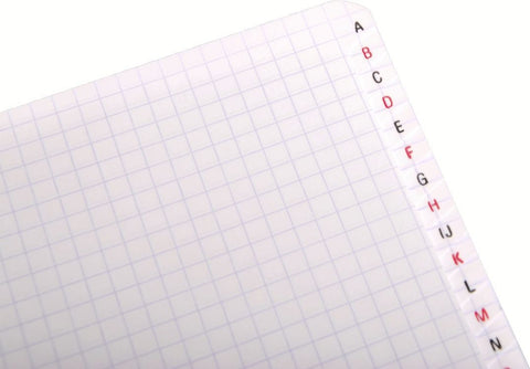 CLAIREFONTAINE Spiralheft ass. 11x17cm 68699 5mm, A-Z 50 Blatt