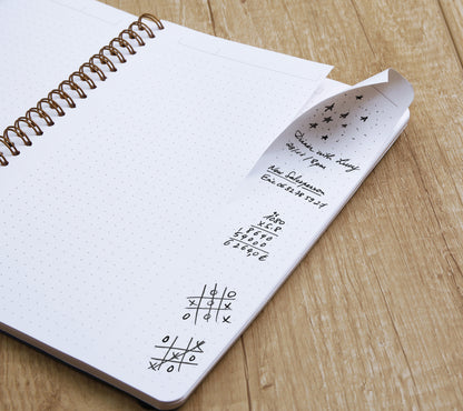 CLAIREFONTAINE AGE BAG MY.NOTES A4 78343C Spiralbuch dot braun 60 Blatt