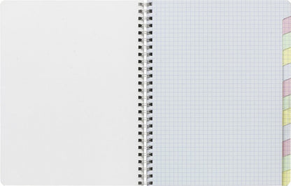 CLAIREFONTAINE Spiralheft ass. 17x22cm 8959 5mm, kariert 60 Blatt