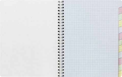 CLAIREFONTAINE Spiralheft ass. 17x22cm 8959 5mm, kariert 60 Blatt