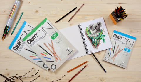 CLAIREFONTAINE Cray'On A5 975026C Weiß 30 Blatt