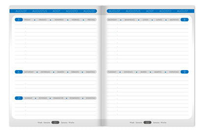 CLAIREFONTAINE Lehreragenda SAS When 17 24/25 9899C 1W/3S ass. ML 17x22cm