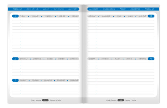CLAIREFONTAINE Lehreragenda SAS When 17 24/25 9899C 1W/3S ass. ML 17x22cm