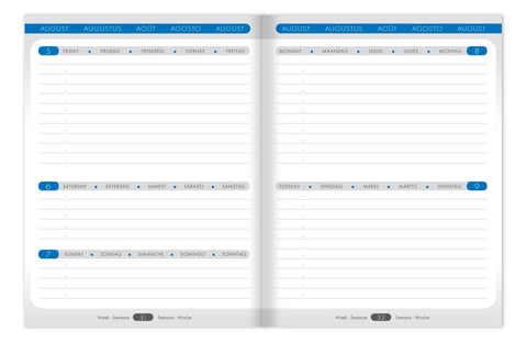 CLAIREFONTAINE Lehreragenda SAS When 17 24/25 9899C 1W/3S ass. ML 17x22cm