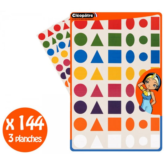 192 STICKERS MIT GEOMETRISCHEN FORMEN