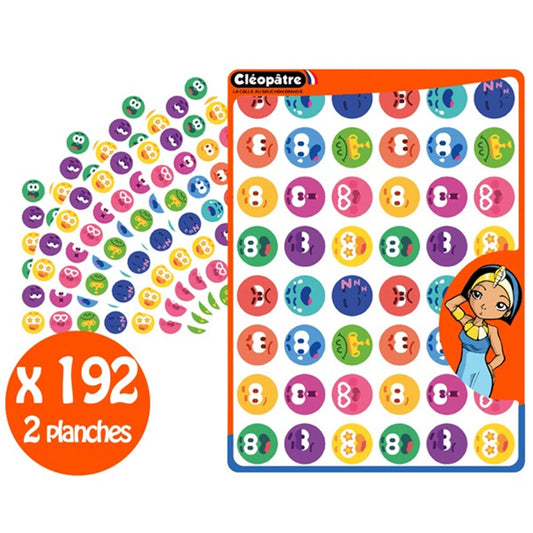 192 STICKERS-SMILEYS