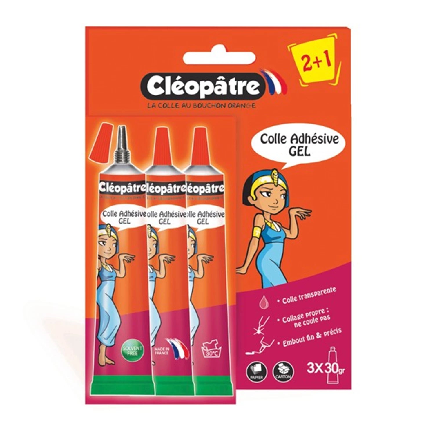 BLISTERVERPACKUNG MIT 3X COLLE ECOLIER – UNIVERSALKLEBER FÜR