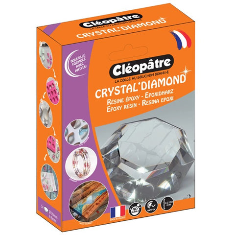 CRYSTAL'DIAMOND - GLASKLAR WIE DIAMANT GIEßHARZ-SET KÄSTCHEN