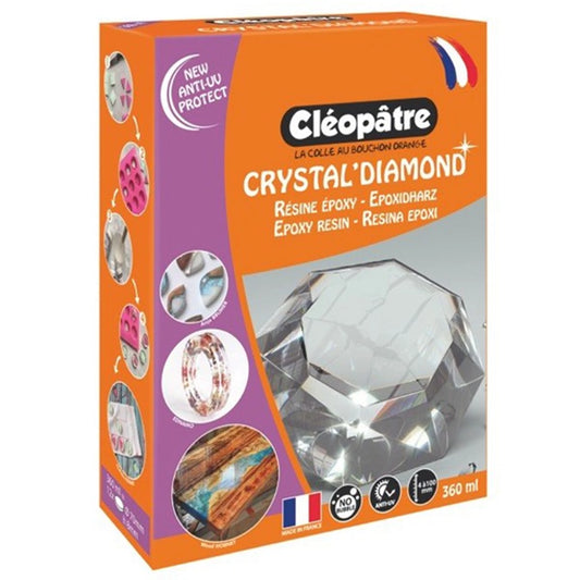CRYSTAL'DIAMOND - GLASKLAR WIE DIAMANT GIEßHARZ-SET KÄSTCHEN