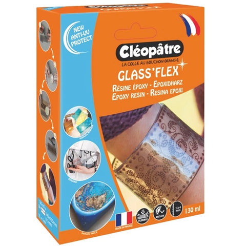 GLASS'FLEX - FLEXIBEL GIEßHARZ-SET KÄSTCHEN 130ML
