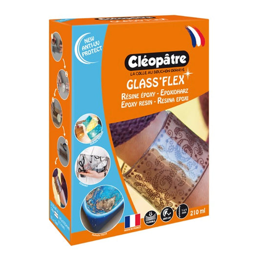 GLASS'FLEX - FLEXIBEL GIEßHARZ-SET KÄSTCHEN 210ML