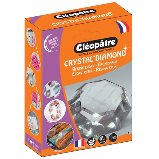 CRYSTAL'DIAMOND - GLASKLAR WIE DIAMANT GIEßHARZ-SET KÄSTCHEN