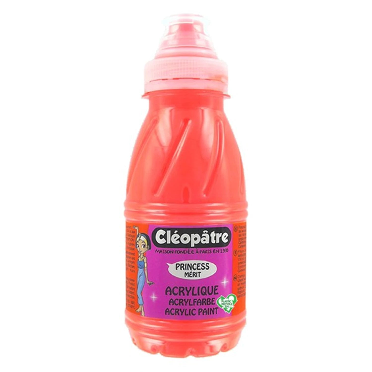 PRINCESS MERIT - ACRYLFARBE 250ML ZINNOBERROT