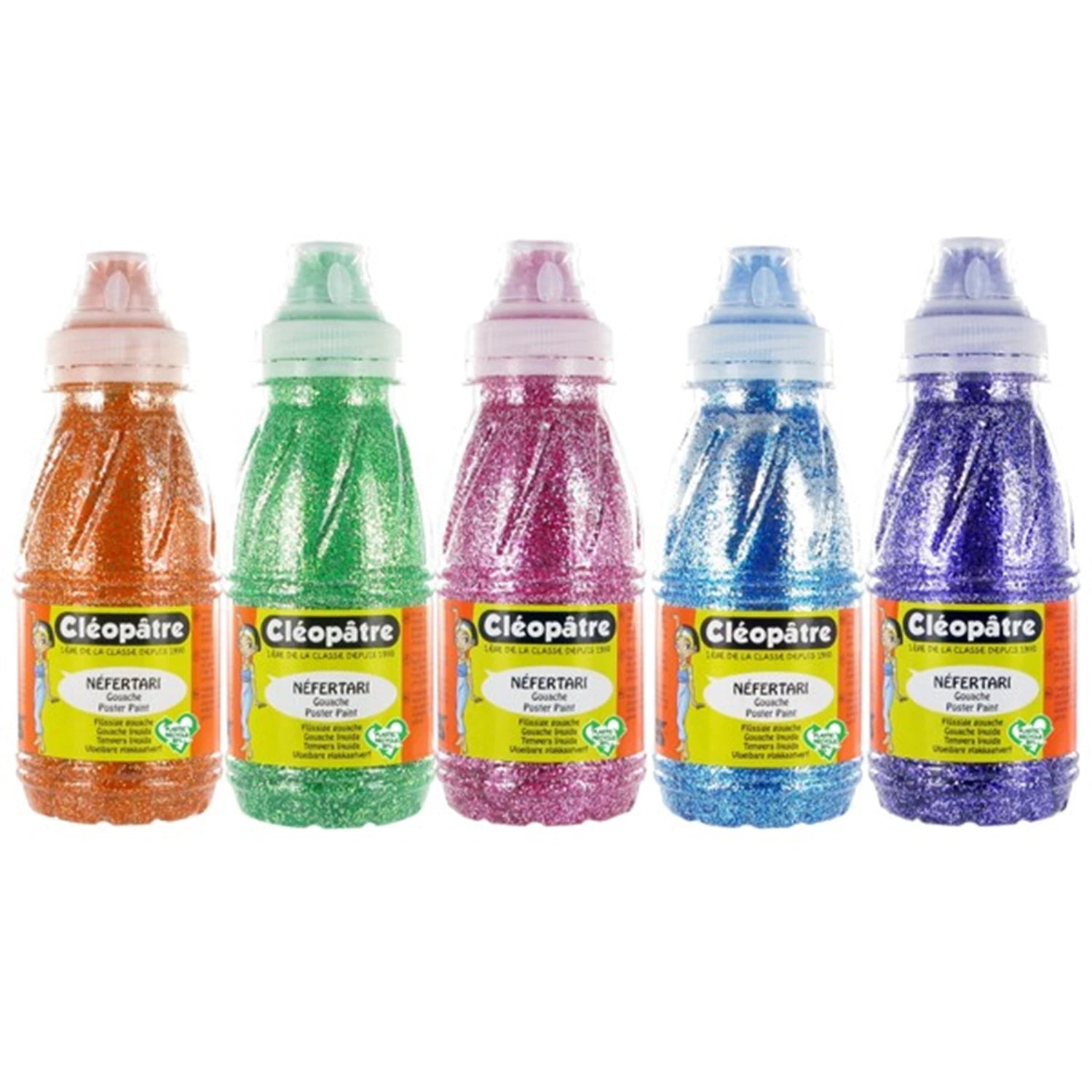 NÉFERTARI GLITTER PAINT – 5 FARBTÖNEN, JE 250ML : ORANGE, TA