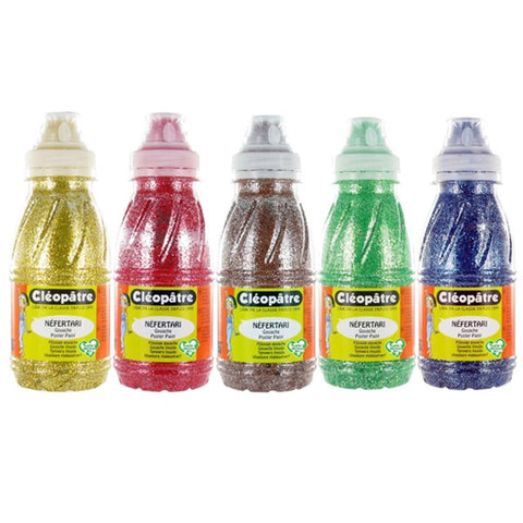 NÉFERTARI GLITTER PAINT – 5 FARBTÖNEN, JE 250ML : HONIG, ROT