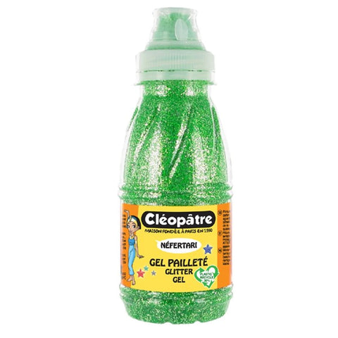 NEFERTARI GLITTER-GEL – FARBLOSES GEL MIT GLITTER 250ML GRUN