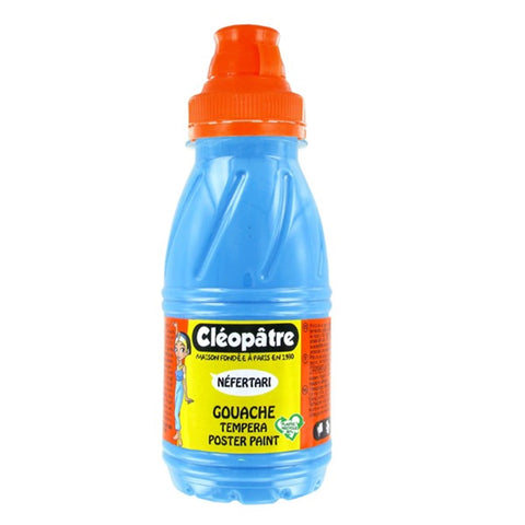 NEFERTARI – GOUACHE-TEMPERA 250ML NEON-BLAU
