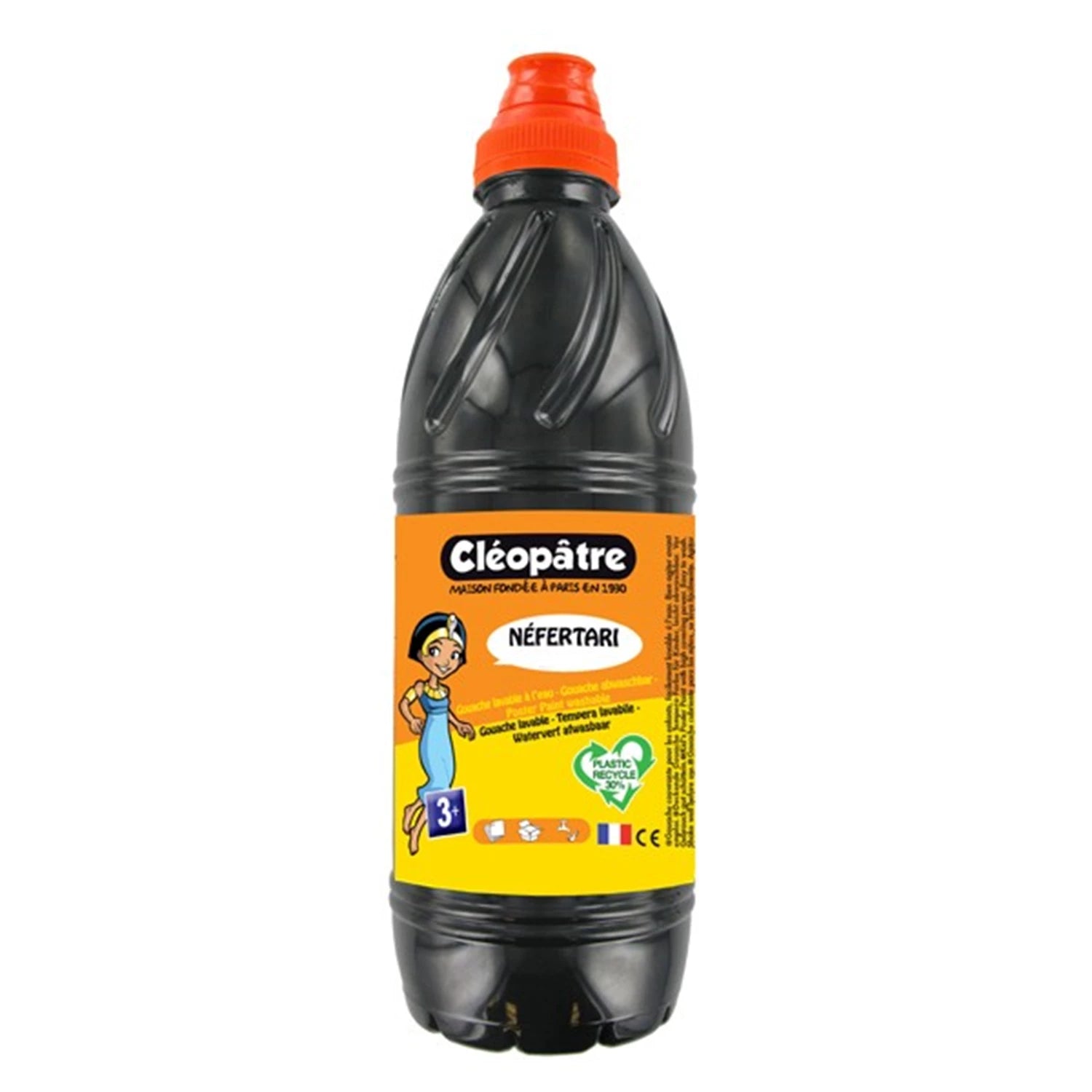 NEFERTARI – GOUACHE-TEMPERA 1L SCHWARZ