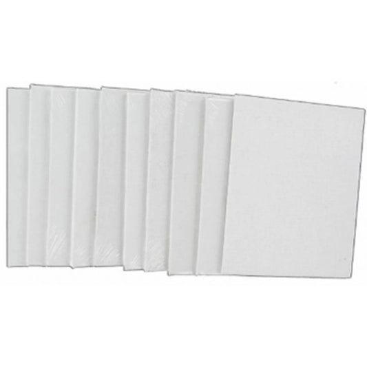 10ER-PACK LEINWAND BAUMWOLLE 8X10CM.