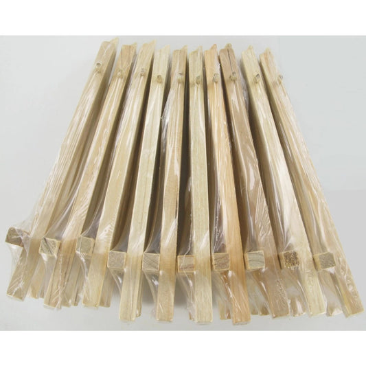 10ER PACK STAFFELEI AUS HOLZ 16X8CM