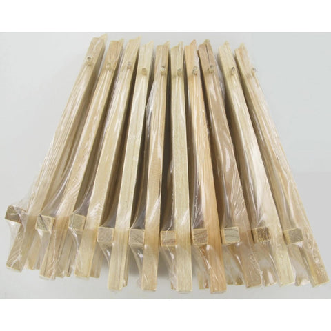 10ER PACK STAFFELEI AUS HOLZ 16X8CM