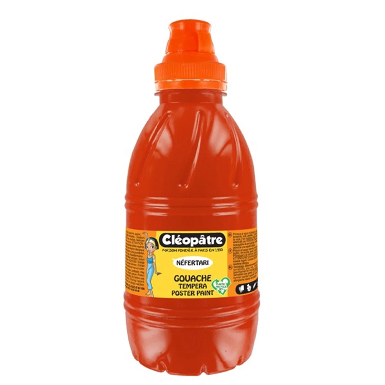 NEFERTARI – GOUACHE-TEMPERA 500ML ZINNOBERROT