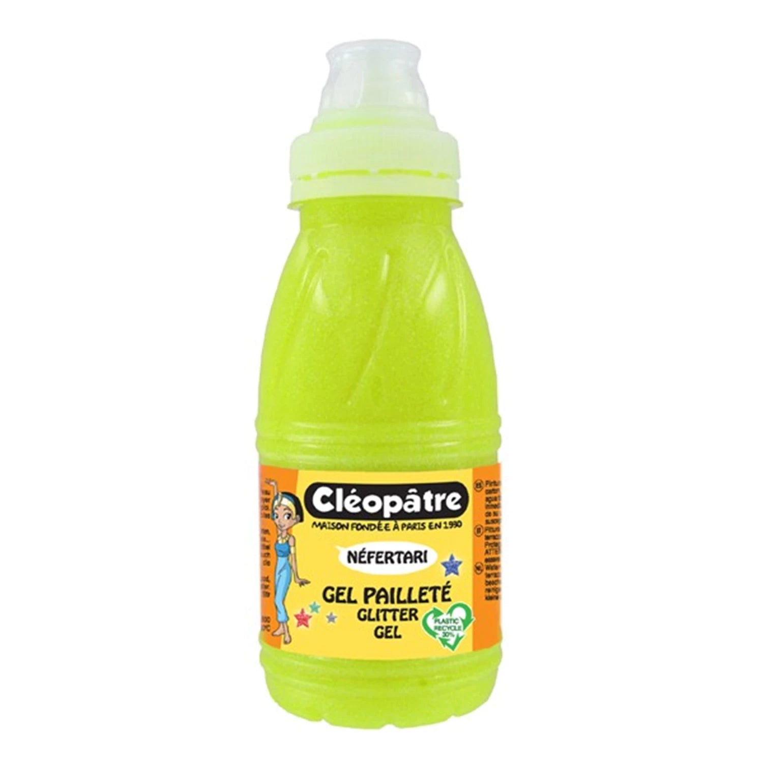 NEFERTARI GLITTER-GEL – FARBLOSES GEL MIT GLITTER 250ML NEON