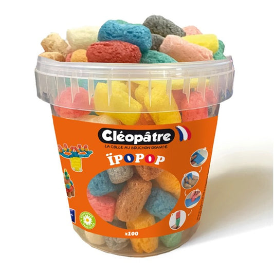 EIMER MIT 100  IPOPOP  - FARBIGEN MAISBAUSTEINEN