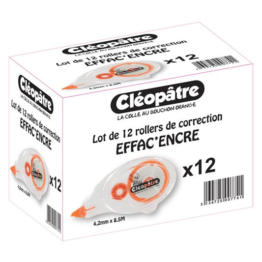 SET VON 12 KORREKTURROLLER 8M LANG 4.2MM BREIT