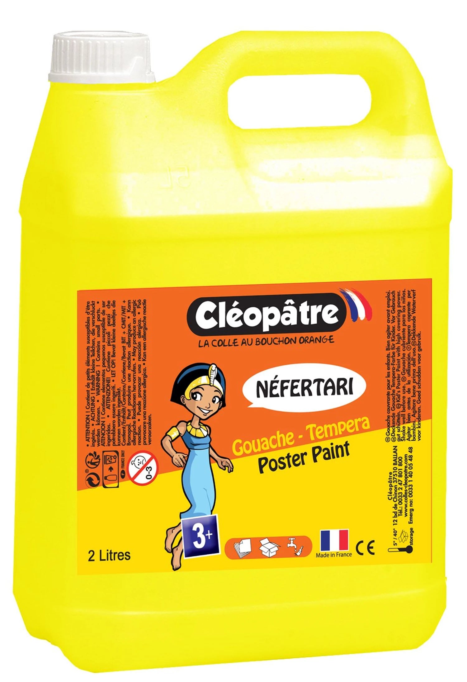 GOUACHE NEFERTARI PRIMÄRGELB 2 LITER