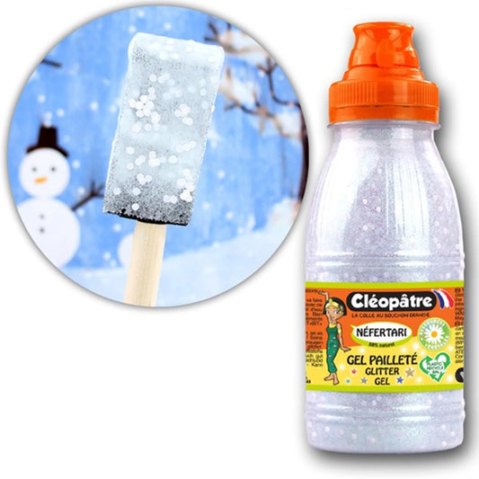 GEPAILLETTEN-GEL 250ML SCHNEEDEKORATION