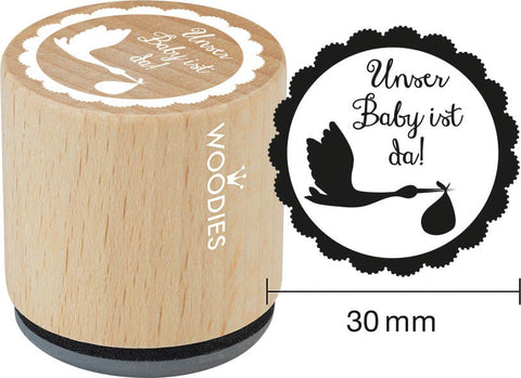 COLOP Woodies Display Baby 151335 25 Stempel, 5 Kissen