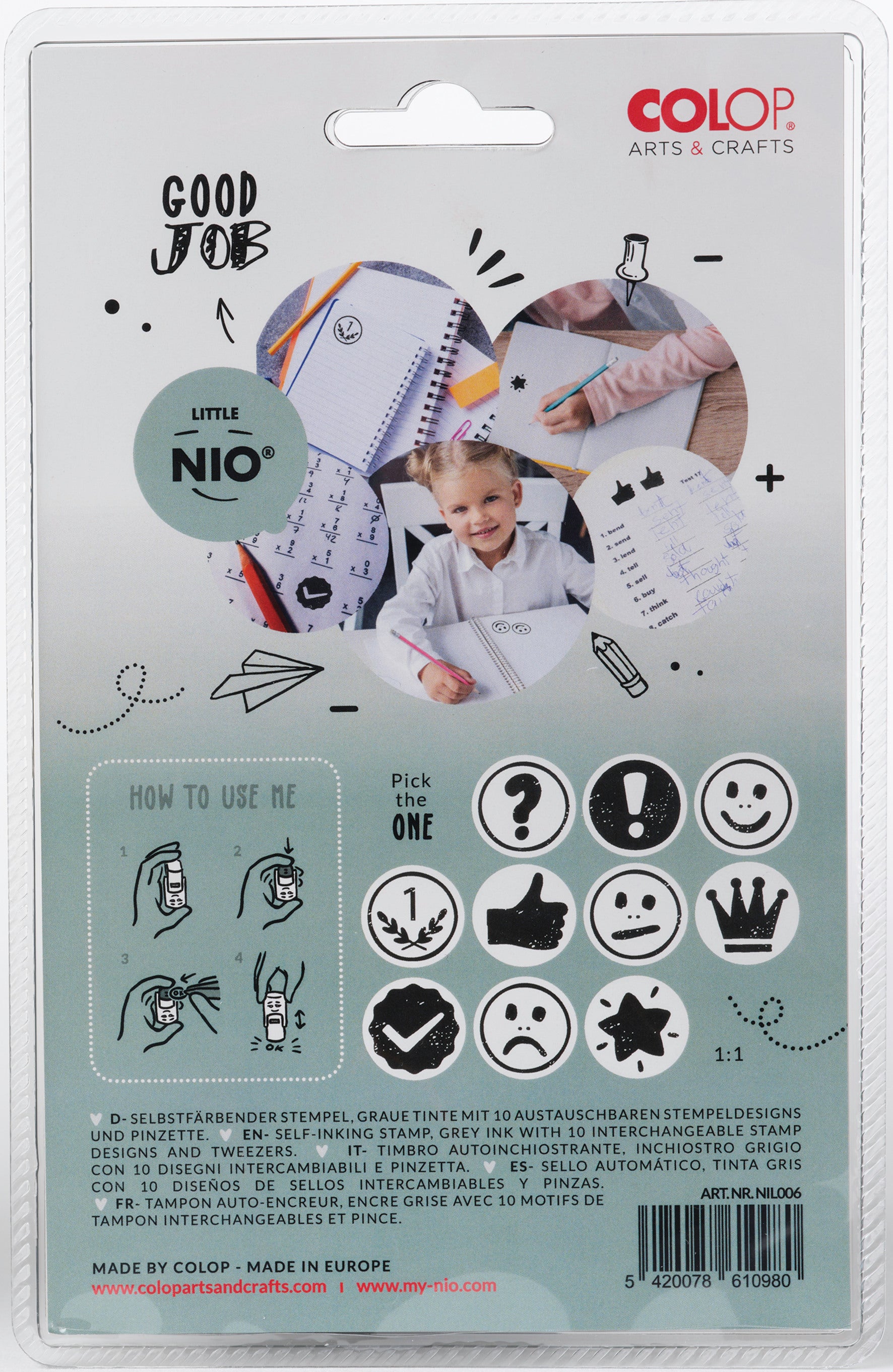 COLOP Stempel 154793 Little NIO Handmade Lehrer