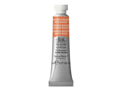 W&N PROF. WATER COLOUR 5ML TUBE WINSORORANGE (ROTTON