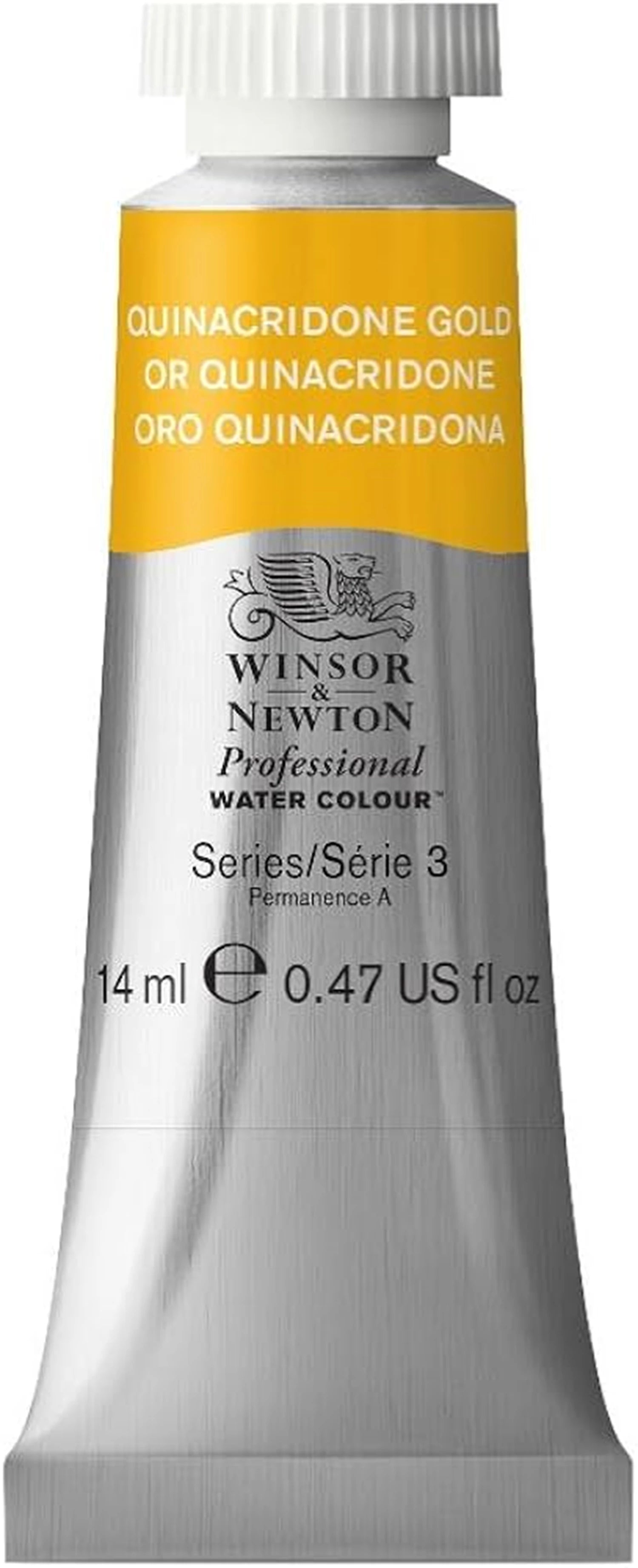 W&N PROF. WATER COLOUR 14ML TUBE TRANSPARENT GOLD TIEF