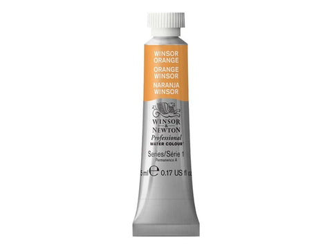 W&N PROF. WATER COLOUR 5ML TUBE WINSORORANGE