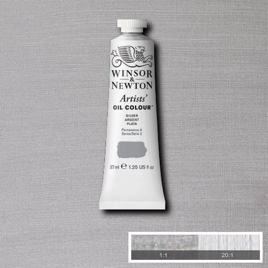 W&N ARTISTS' ÖLFARBE 37ML TUBE SILBER