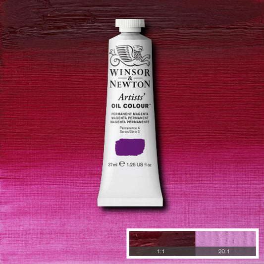 W&N ARTISTS' ÖLFARBE 37ML TUBE PERMANENTMAGENTA