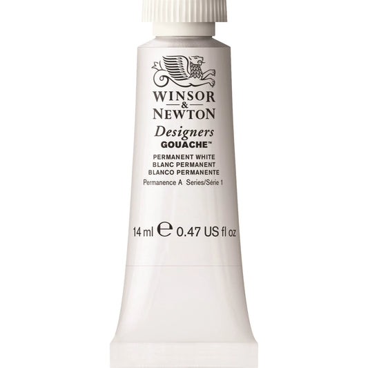 W&N DESIGNERS GOUACHE 14ML TUBE PERMANENTWEISS